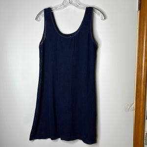 Dotti Blue Mesh Swim Coverup Tank Top SIZE MEDIUM